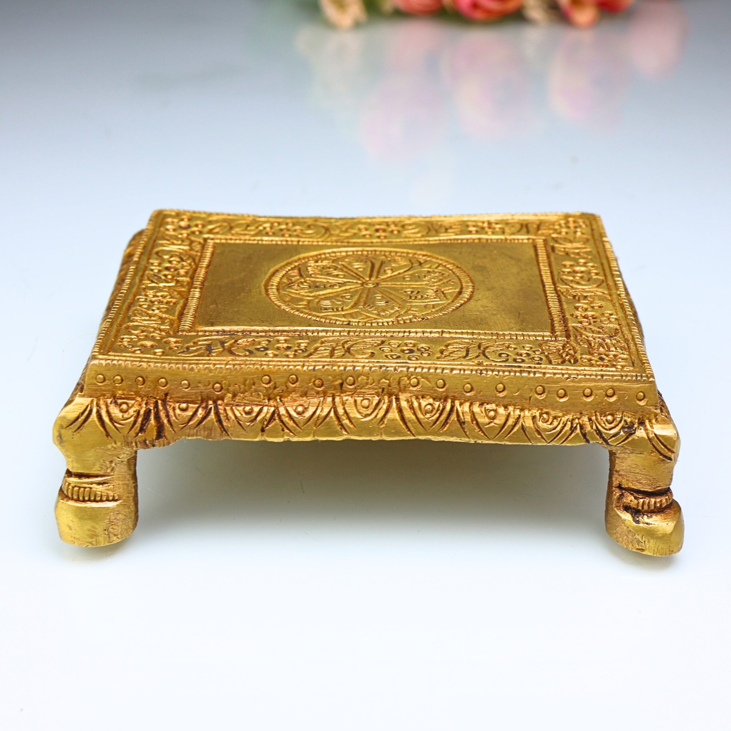 brass kalasha stand