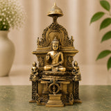 Brass Buddha Idol in Ashtamangala Pose