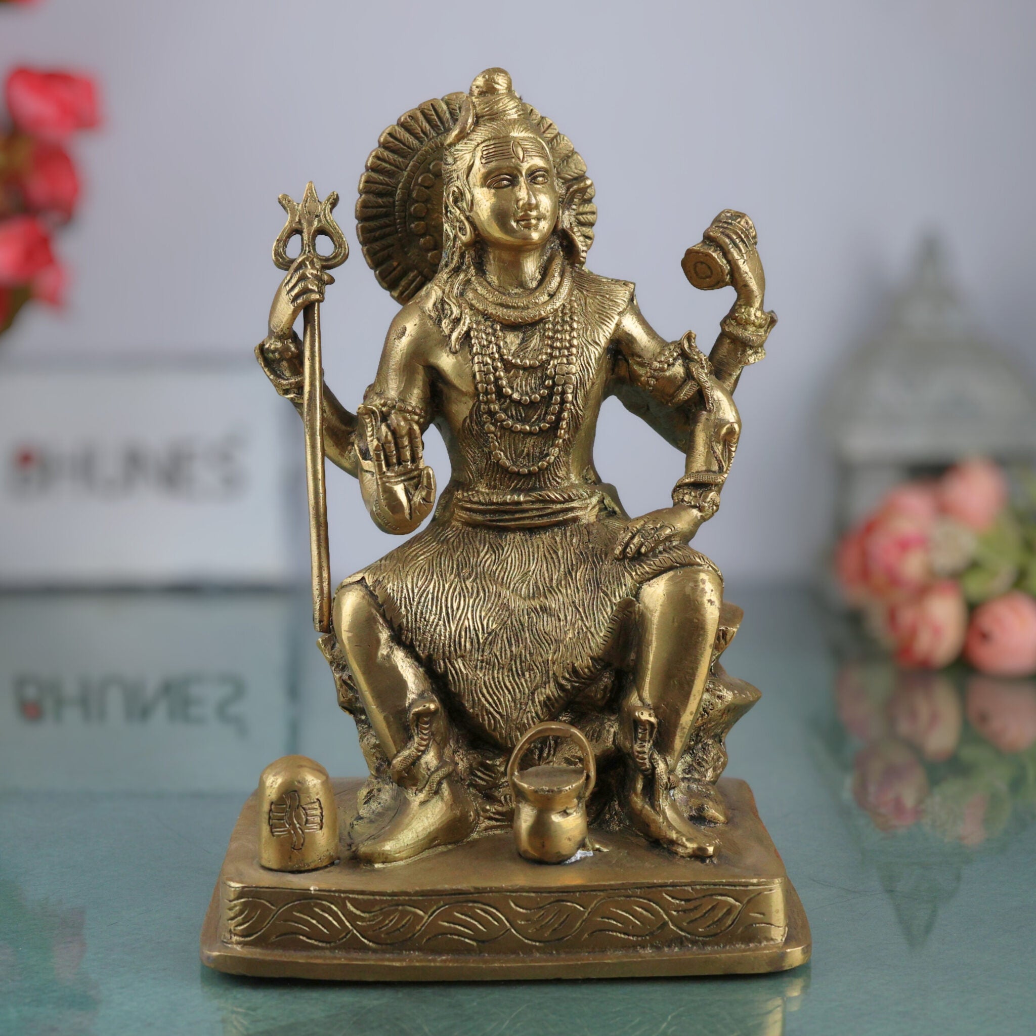 Brass Shiva Statues |Lord Shiv Idol | Shankar Idol | Shiva Idol Metal Statue | Shiva Brass|Lord Shiva Idols|Shankar Murti For Gift| Shiva Brass Statue| Home Decor