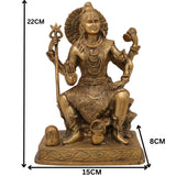 Brass Shiva Statues |Lord Shiv Idol | Shankar Idol | Shiva Idol Metal Statue | Shiva Brass|Lord Shiva Idols|Shankar Murti For Gift| Shiva Brass Statue| Home Decor, Gold, 9 Inch, 1 Piece