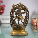 Brass Dancing Natraja Murti, Hindu God Shiva Idol, Nataraja Statue, Dancing Natraj, Hindu Dance God, Sculpture