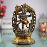 Brass Dancing Natraja Murti, Hindu God Shiva Idol, Nataraja Statue, Dancing Natraj, Hindu Dance God, Sculpture