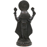 Handcrafted Brass Mahalakshmi Idol | Ashta Lakshmi Kamala Devi Statue | Lakshmi Narayani Pital Murti for Pooja, Home Temple & Gift,Gold, 9 Inch, 1 Piece