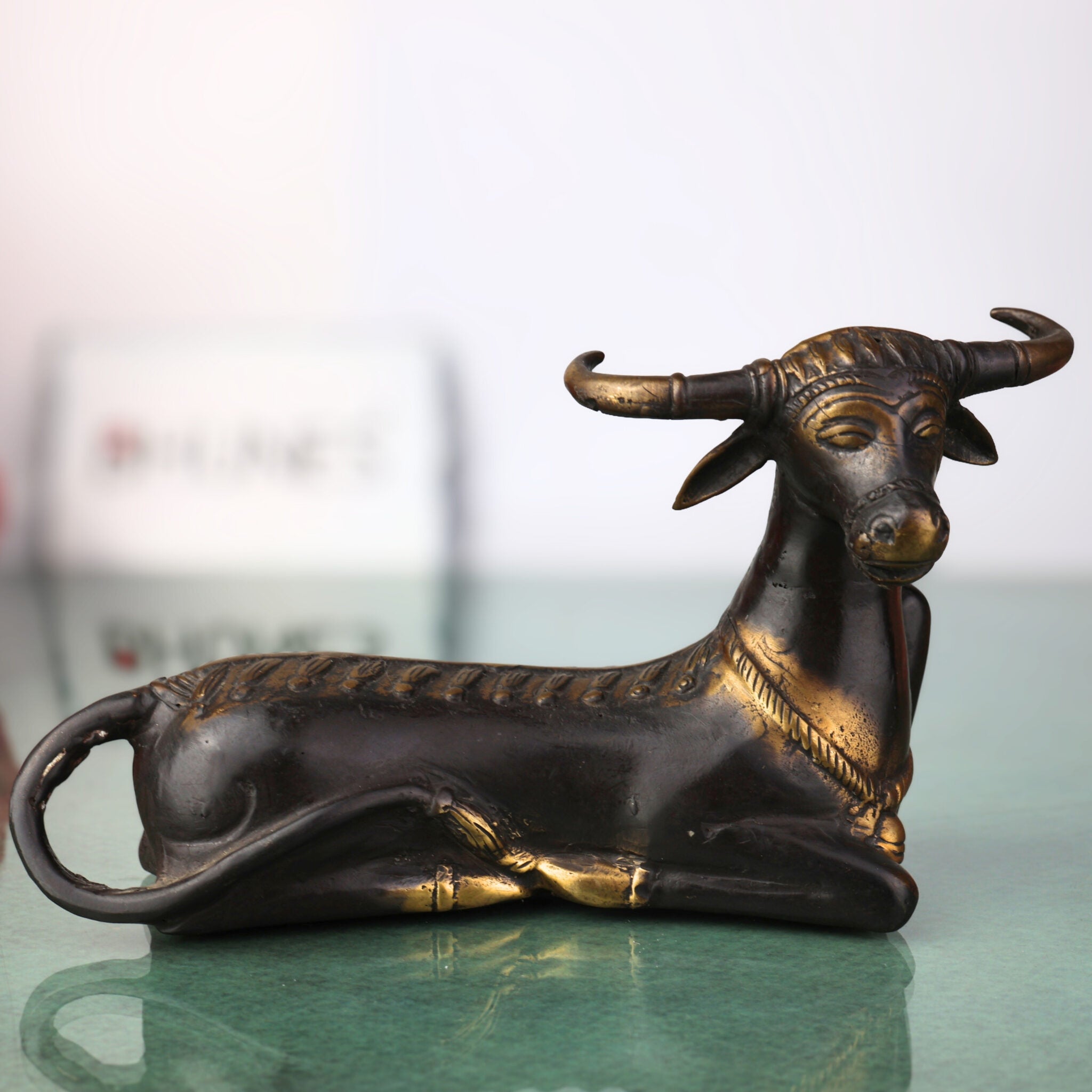 Brass Ox Idol