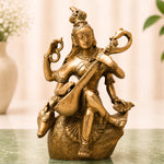 Premium Brass Saraswati Idol
