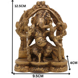 Handcrafted Brass Ganesha Idol | Vinayaka Ganpati Murti | Ganesh Statue for Pooja, Home Temple, Decor & Gift, 5 Inch, 1 Piece