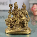 Brass Shiv Pariwar Sculpture With Parwati, Ganesha, Shiva And Lingam | Shiv Pariwar | Shivaparivar | Shivparivar Murti
