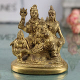 Brass Shiv Pariwar Sculpture With Parwati, Ganesha, Shiva And Lingam | Shiv Pariwar | Shivaparivar | Shivparivar Murti