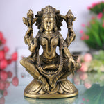 Handcrafted Brass Mahalakshmi Idol – Shri Laxmi | Gajalakshmi | Padmavati | Ashta Lakshmi Murti for Pooja, Home Temple & Gift