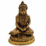Brass Hanuman Idol for Home Temple – Anjaneya | Bajrangbali | Pawan Putra | Mahavira Murti for Pooja, Decor & Gift (20cm, 1.6KG),Gold, 8 Inch, 1 Piece