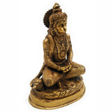 Brass Hanuman Idol for Home Temple – Anjaneya | Bajrangbali | Pawan Putra | Mahavira Murti for Pooja, Decor & Gift (20cm, 1.6KG),Gold, 8 Inch, 1 Piece