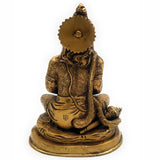 Brass Hanuman Idol for Home Temple – Anjaneya | Bajrangbali | Pawan Putra | Mahavira Murti for Pooja, Decor & Gift (20cm, 1.6KG),Gold, 8 Inch, 1 Piece