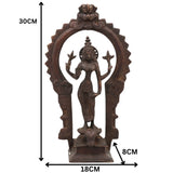 Brass Durga Devi Idol – Simhavahini Mahishasura Mardini Maa Shakti Murti for Pooja Room, Navratri, Home Temple & Decor – Handcrafted Bhavani Statue, 12 Inch, 1 Piece