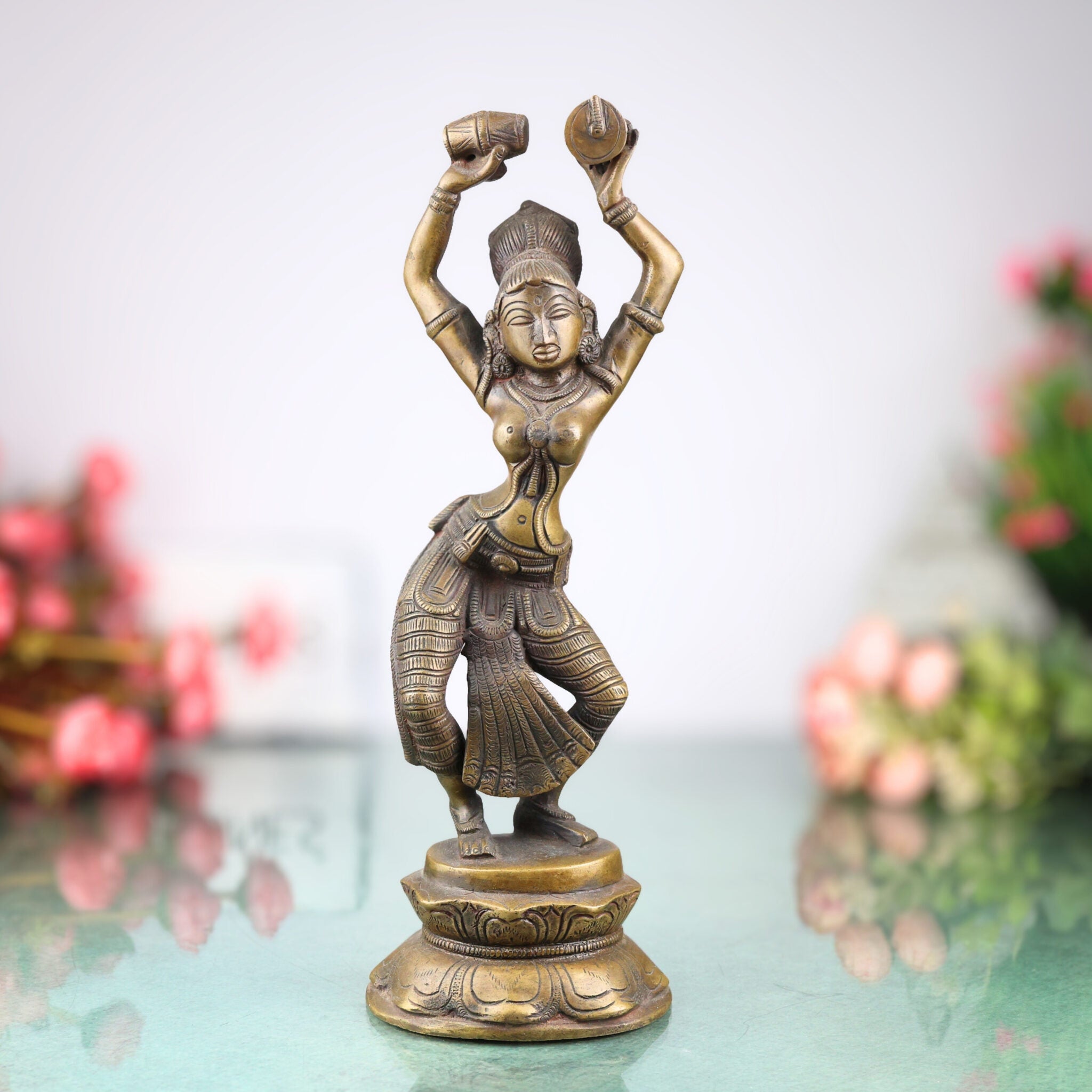 Brass Dancing Apsara Idol | Dancing Lady Showpieces | Apsara | Brass Apsara Idol | Dancing Girl