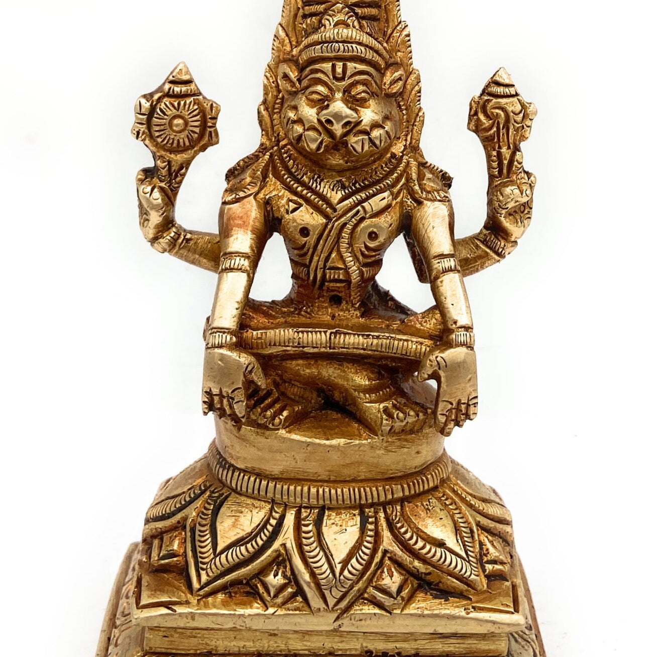 Brass Yog Narasimha Idol, Yog Narasingh, Narsimha Murthi, Narasingha Statue