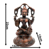 Handcrafted Brass Gaja Lakshmi Idol – Gajalakshmi | Kamala | Padma | Shri Devi Statue for Pooja, Home Temple & Prosperity Decor, Gold, 9 Inch, 1 Piece