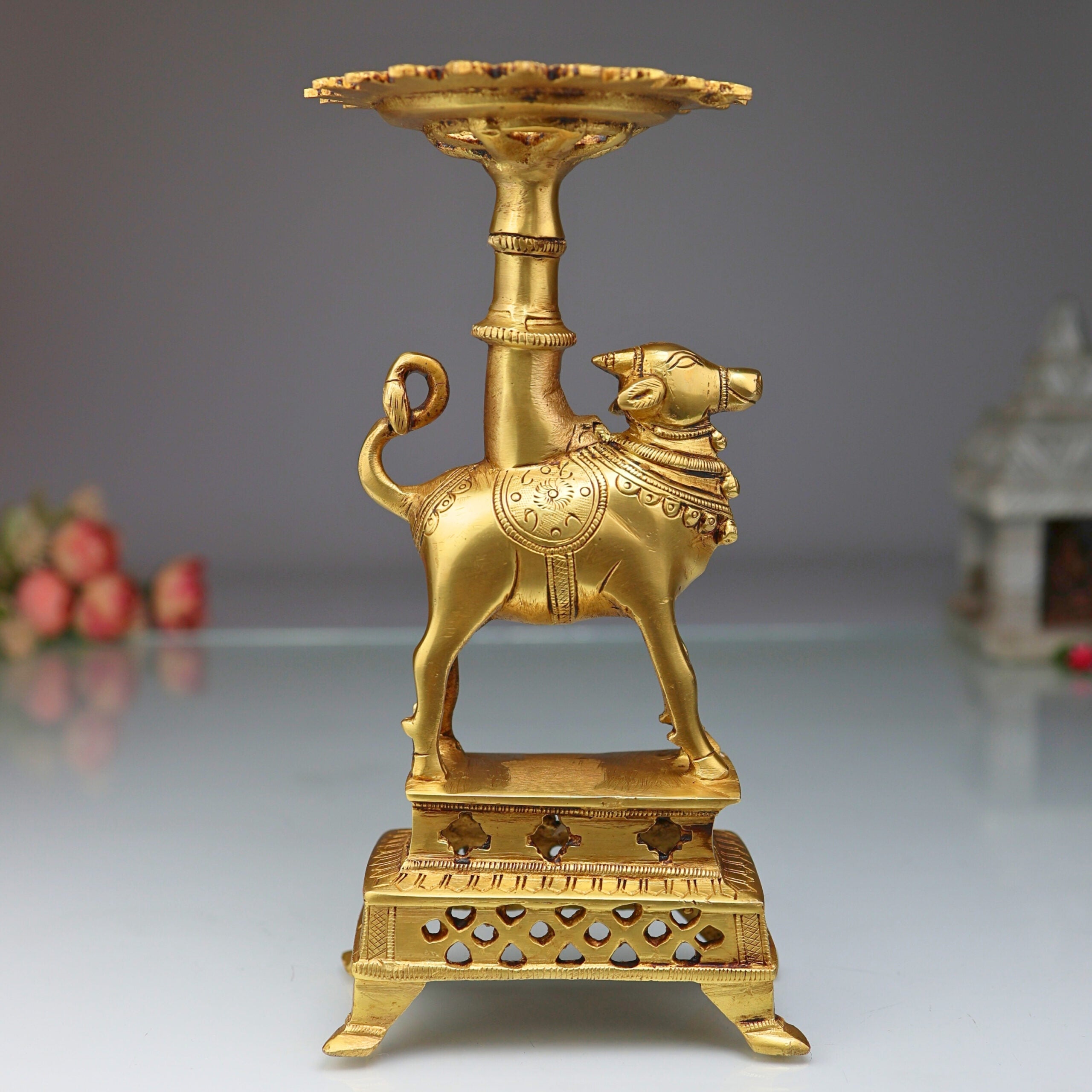 brass nandhi stand