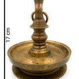 Antique Brass Hanging Lamp Peetal Pital Pittal Ceiling Lantern for Pooja Room, Temple Light Diya,Gold, 7 Inch, 1 Piece