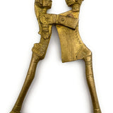 Bhunes Brass Antique Betal Nut Cutter Sarota Beetel Nut Cutter,Gold, 5 Inch, 1 Piece