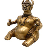 Bhunes Brass Decorative Traditional Diya Oil Lamp Vilakku Kiran Lamp For Temples, Puja, Gifts, Home Décor,Gold, 5.5 Inch, 1 Piece