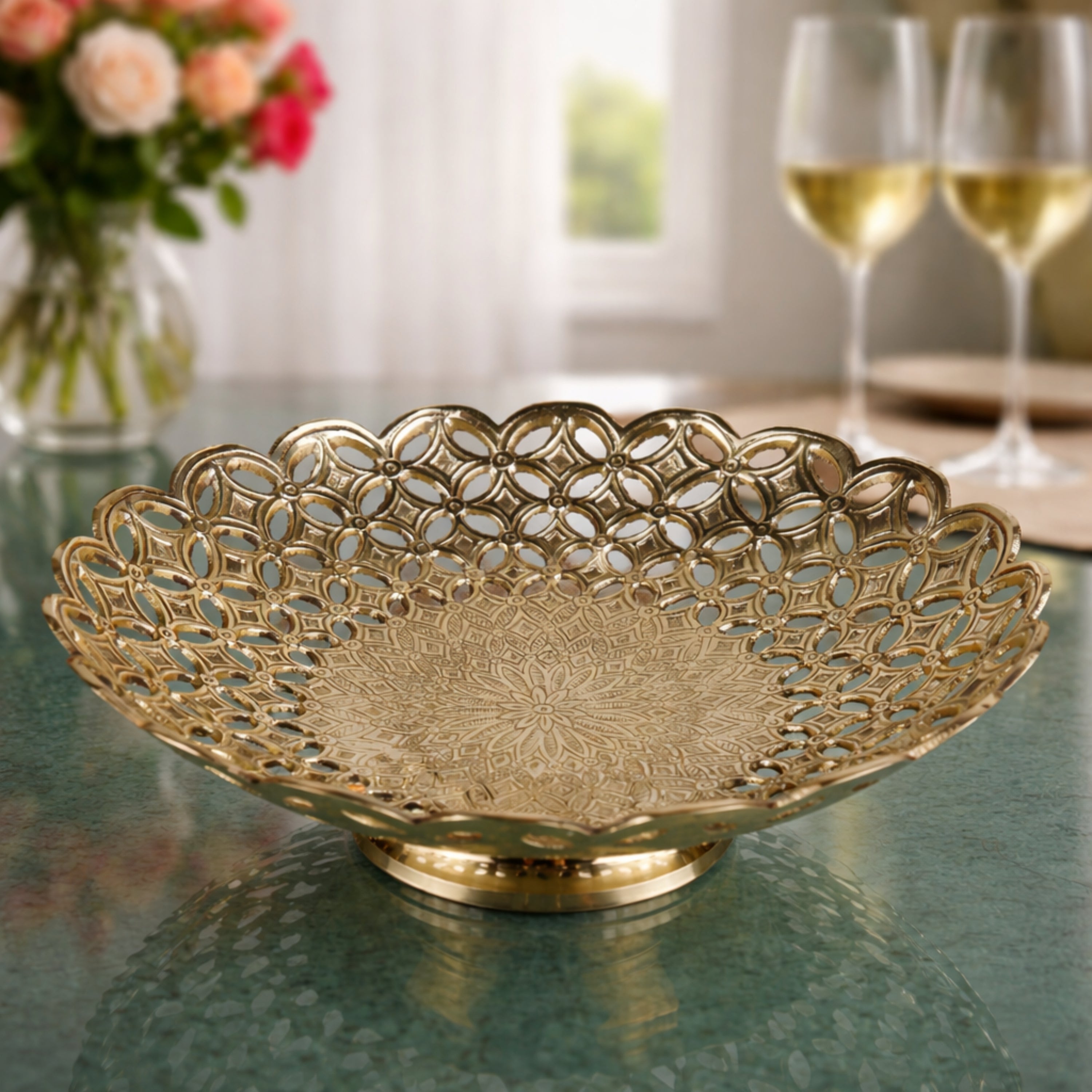 Peetal Pittal Pital Hitale Decorative Table Bowl