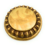 Brass Chowki Bajot Peetha Aasan for Pooja | Handmade Singhasan Stand for Kalash, Deity, Idols | Traditional Mandir Pedestal Platform for Temple & Home Decor, Gold, 1.5 Inch, 1 Piece