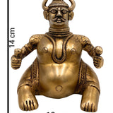 Bhunes Brass Decorative Traditional Diya Oil Lamp Vilakku Kiran Lamp For Temples, Puja, Gifts, Home Décor,Gold, 5.5 Inch, 1 Piece