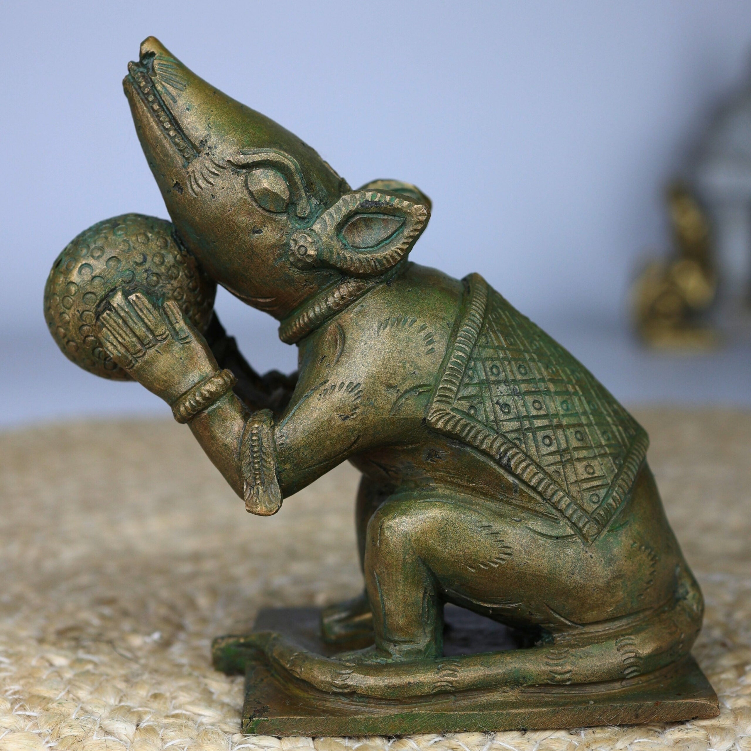 Bronze Mooshika Vahana Idol