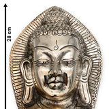 Big Buddha Mask | Buddha Wall Hanging, Silver, 11 Inch, 1 Piece