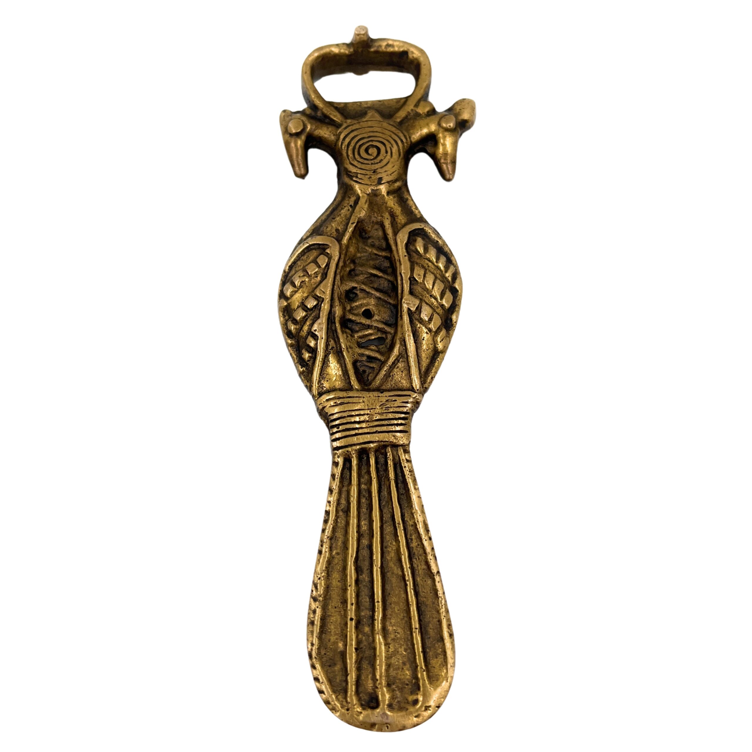 Brass Bastar Art - Bottle Opener, Tribal Handmande