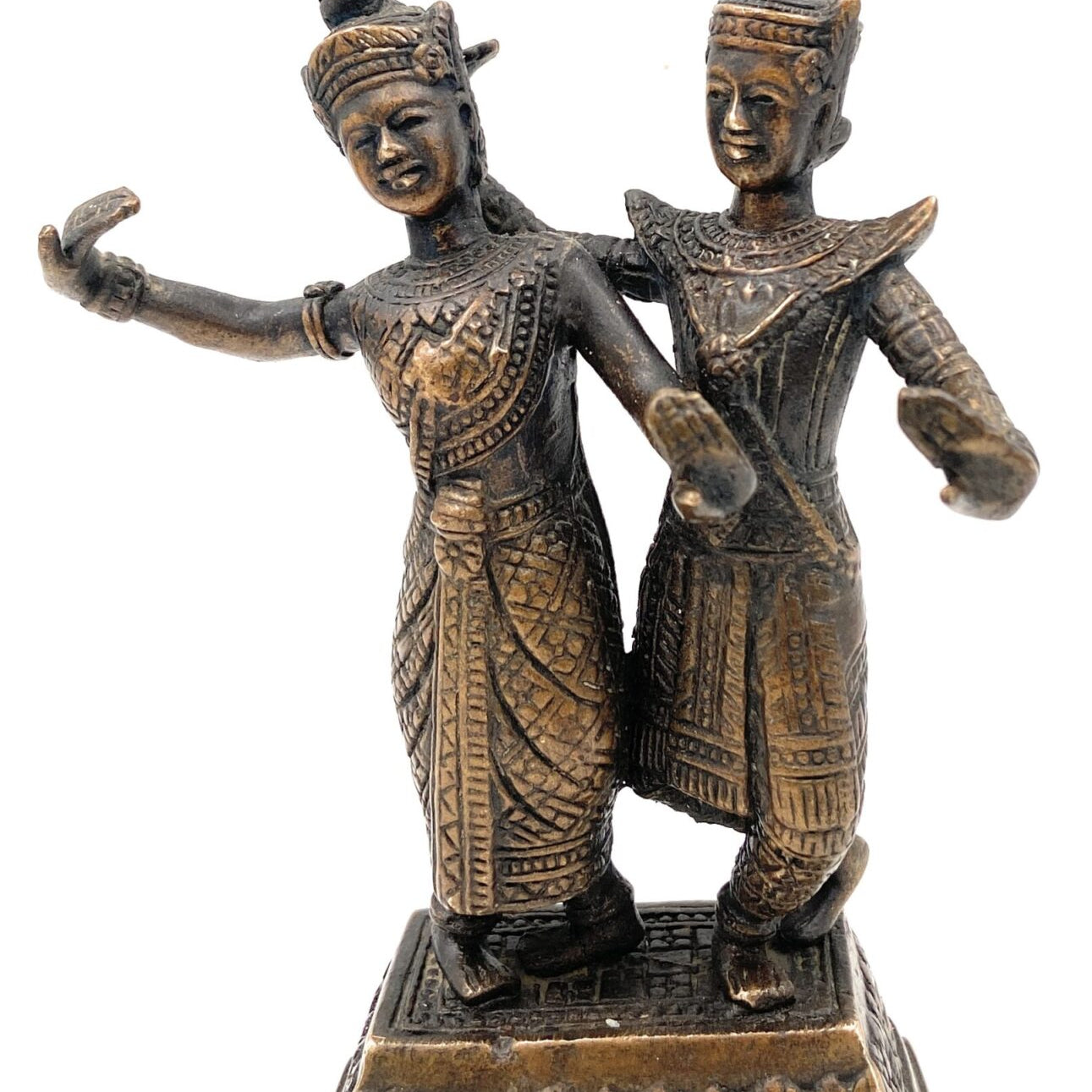 Brass Antique Decorative And Gifting Ancient Dancing Raja Rani Sculptures