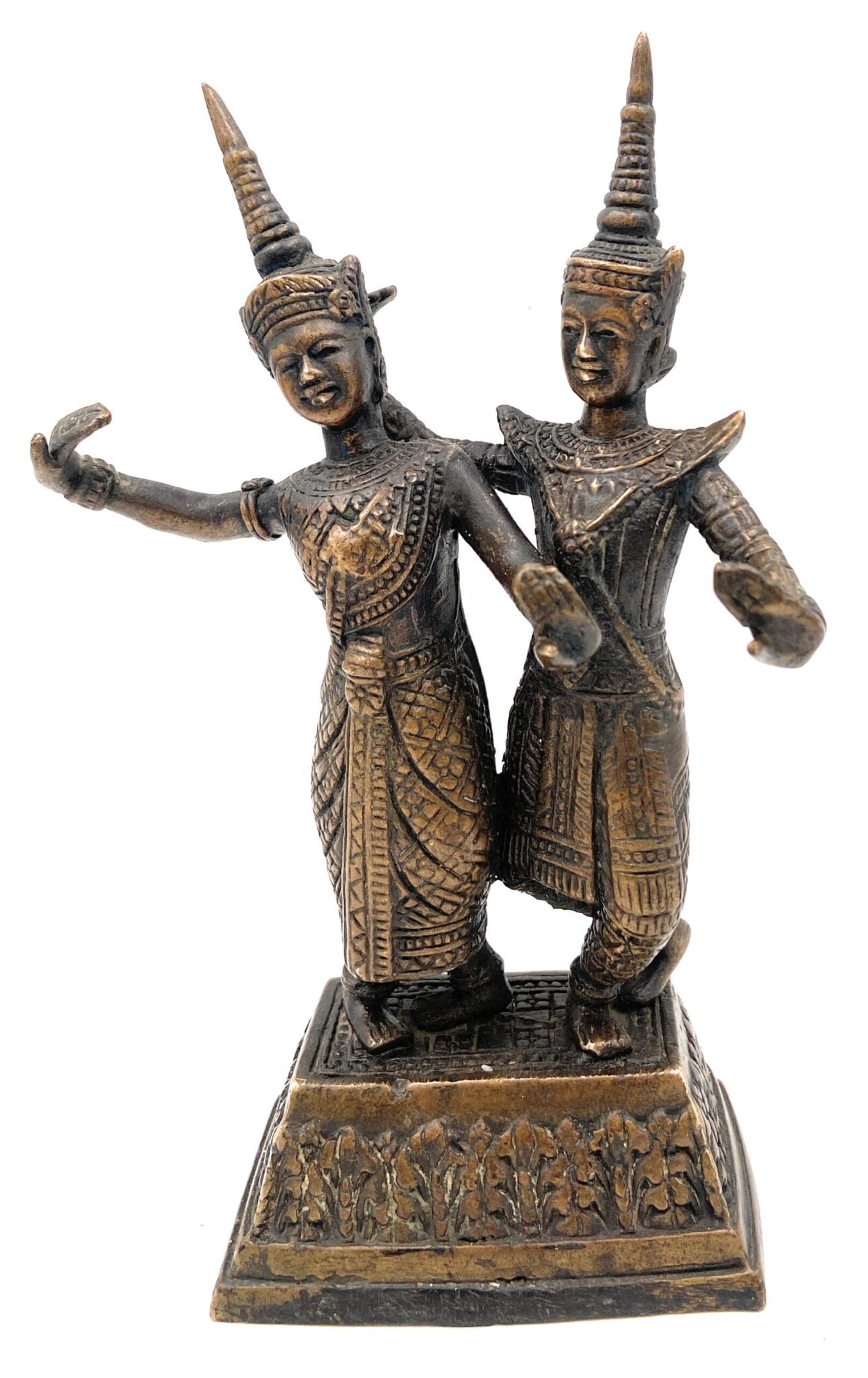 Brass Antique Decorative And Gifting Ancient Dancing Raja Rani Sculptures