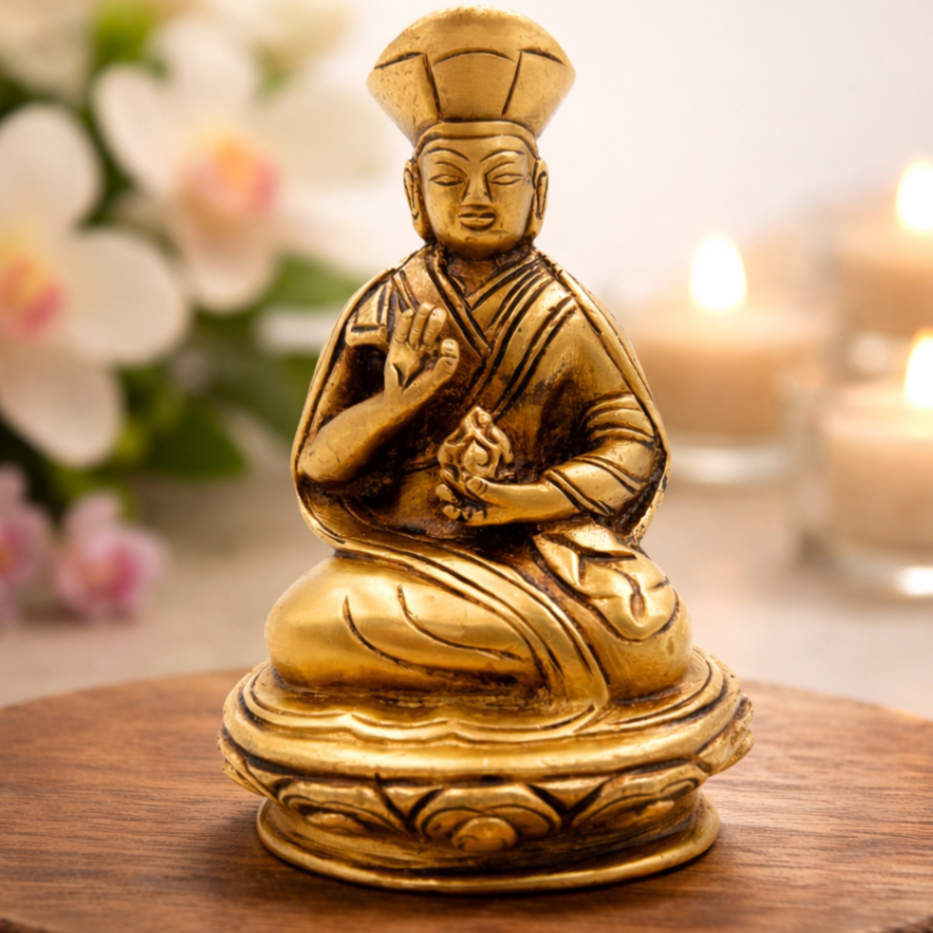 Brass Buddhist Lamba Idol