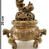 Brass Dragon Bowl Idol Peetal Pitala Pittalam Tambra Hitale Velli Pittal Decorative Dragon Box, Handcrafted Pitalu Dragon Bowl, Gold, 8 Inch, 1 Piece