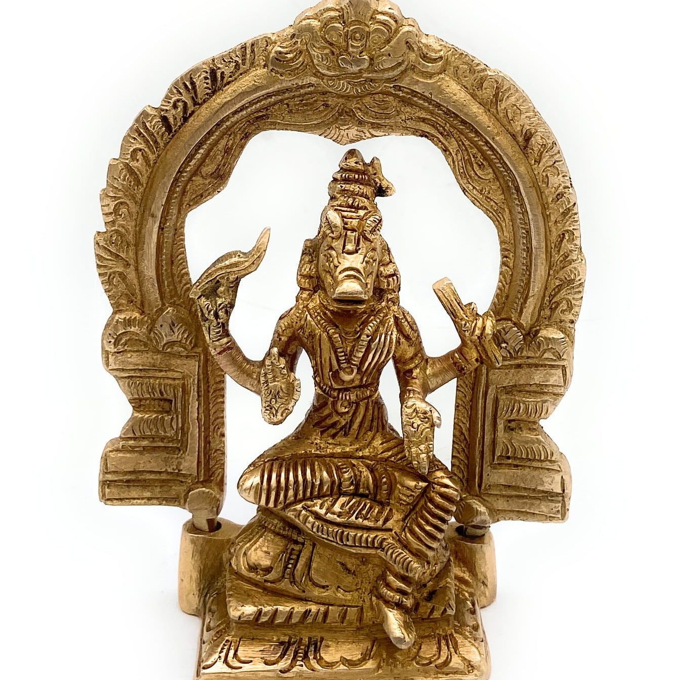 Brass Goddess Varahi Idol