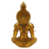 Brass Annapurna Devi Idol, Annapoorna Mata Anna Lakshmi Murti for Pooja Room, Temple, Home Decor & Gift – Handcrafted Pittal Statue,Gold, 10.5 Inch, 1 Piece