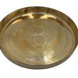 Brass Hand Designed Kansa Ki Thali Plates | Decorative Plates | Plate Brass | Fruit Bowl Brass| Brass Thali | Pooja