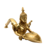 Brass Deepam, Brass Deep Lakshmi, Brass Deep Laxmi, Brass Deep Lady, Deep Lakshmi Idol Brass, Deep Laxmi, Gold, 4 Inch, 1 Piece