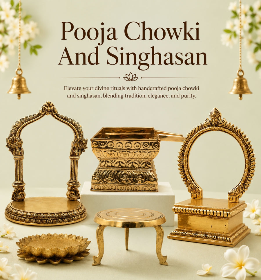 Pooja chowki and singhasan