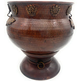 Bhunes Brass Decor Bowl Bowls Pittal Ka Katora With Stand,Brown, 8.5 Inch, 1 Piece