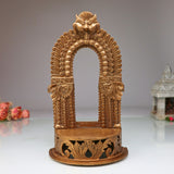 Panchaloha Bronze Shinghashan Chowki with Prabhavali Peetha