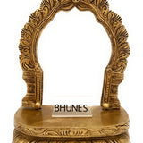 Brass Shinghashan With Prabhavali For God Chowki Peetha Peeta Peetalu Peetham Bajot For Temple Sinhasan With Frame Prabhaval Pooja Mandir Prabhawali Stand