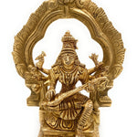 Brass Raj Matangi Devi Idol – Handcrafted Tantric Mahavidya Uchchhishta Chandalini Murti for Home Temple & Puja | 16cm | Pital Vigraha