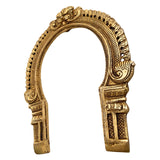 Brass Prabhavali Frame, Traditional Prabhawali Arch Wall Hanging for Temple, Mandir & Home Decor, Kirtimukha For Diety Prabhaval,Gold, 9 Inch, 1 Piece