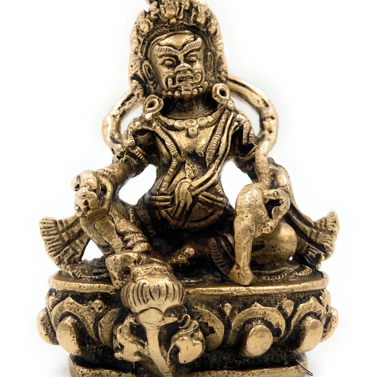 Brass Lord Kubera Idol