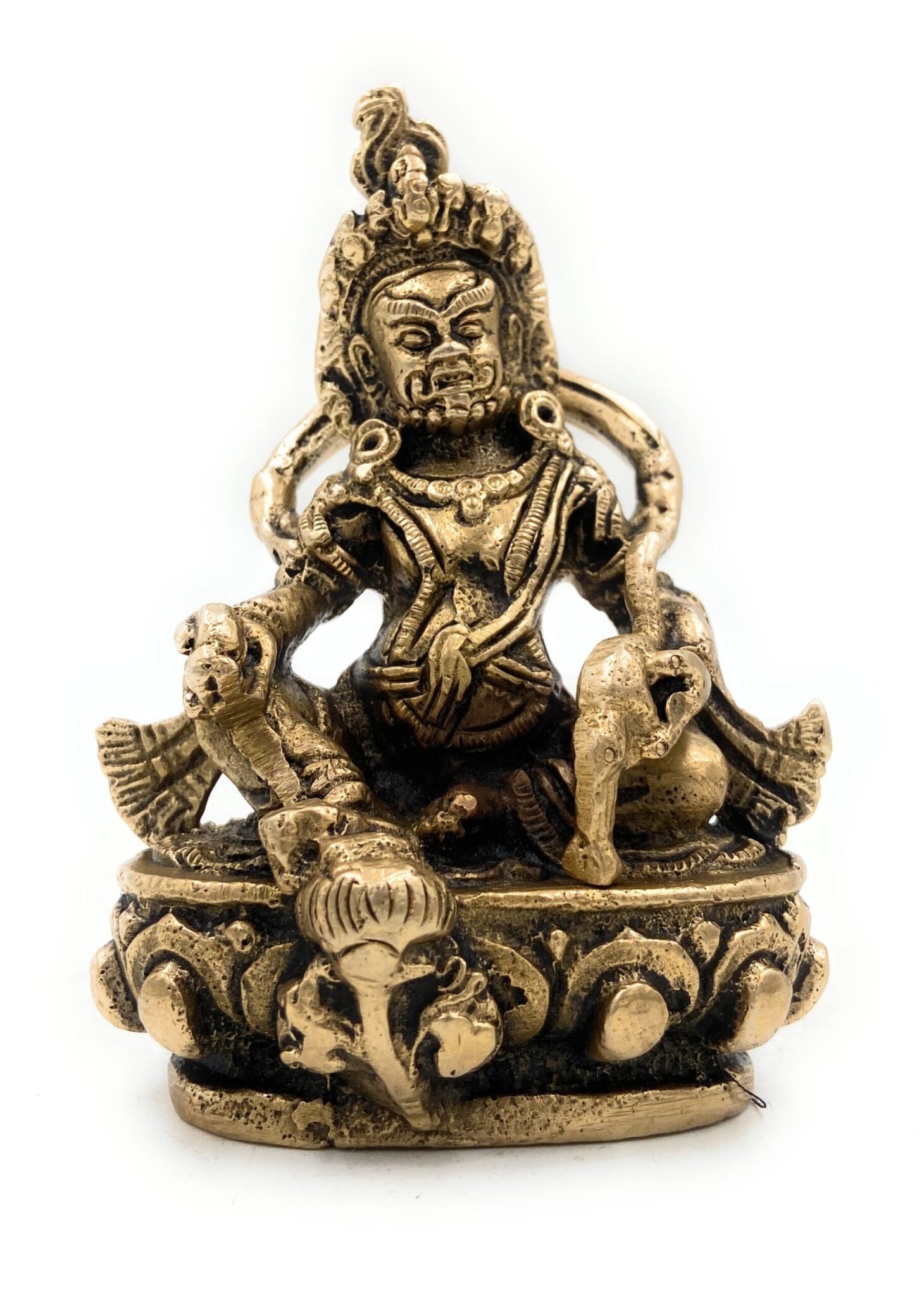 Brass Lord Kubera Idol