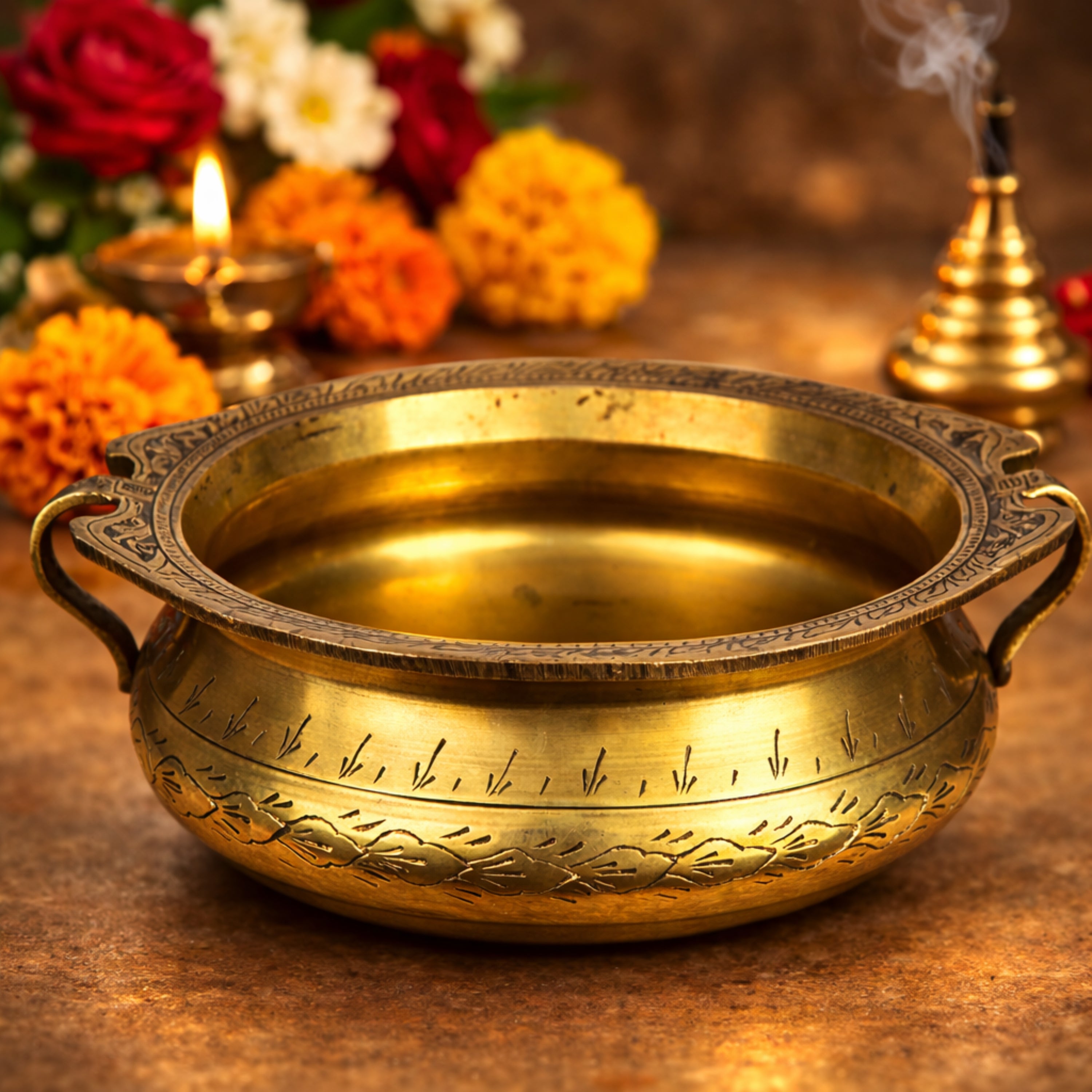 Decorative Vintage Flower Floating Bowl