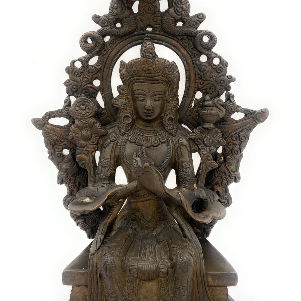 Handcrafted Brass Tibetan Manjushri Idol