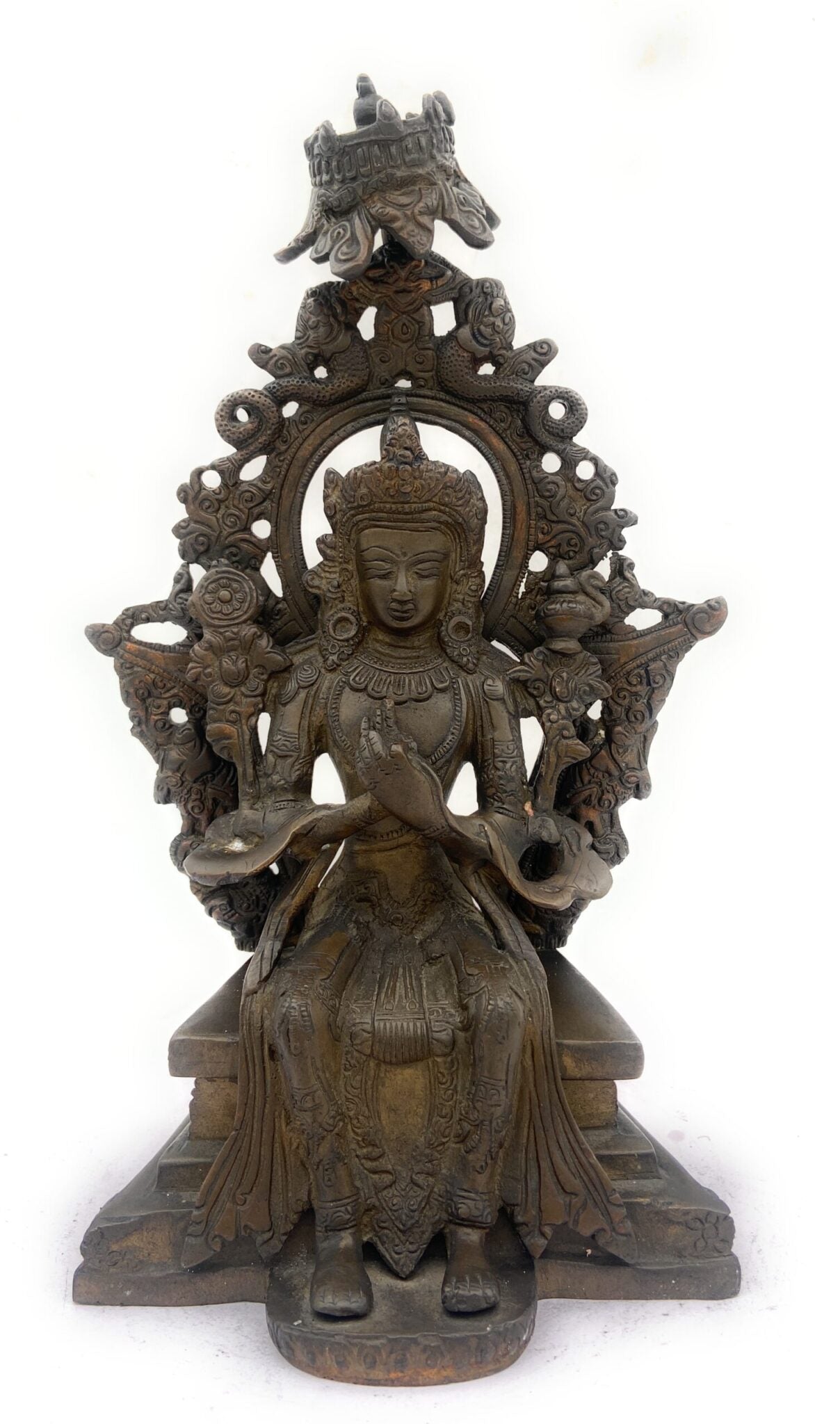 Handcrafted Brass Tibetan Manjushri Idol