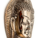 Big Buddha Mask | Buddha Wall Hanging, Silver, 11 Inch, 1 Piece